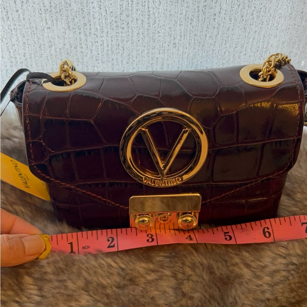 Valentino Croc-Embossed Crossbody Bag - Picture 4 of 12